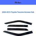 Window Visors Rain Guards for 2005-2015 Toyota Tacoma Access/Extended Cab