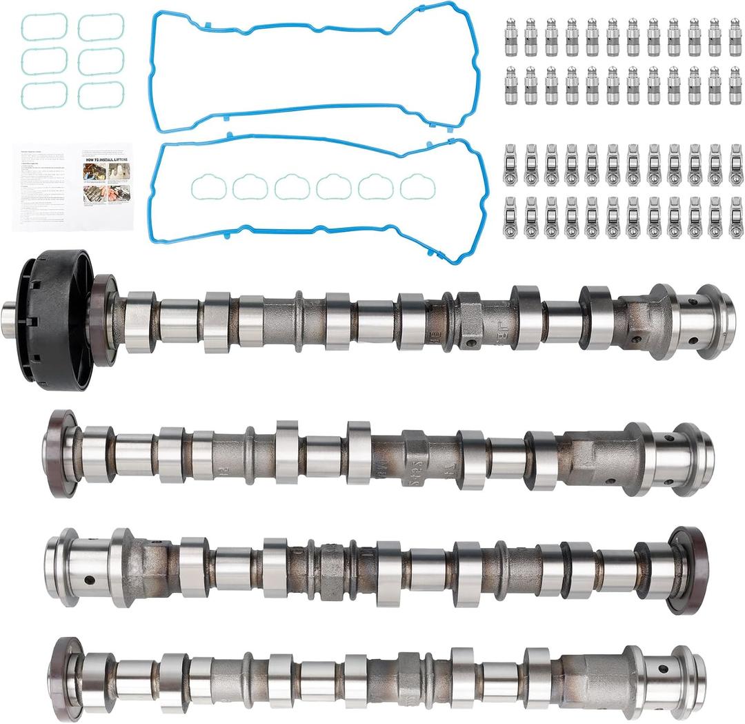 3.6L V6 Pentastar Engine Camshaft Set With Rockers Arm Lifters Kit, Compatible with 2011-2016 Dodge Avenger Durango Chrysler 200 300 Jeep Grand Cherokee Wrangler Ram 1500, Replace# 5184378AG