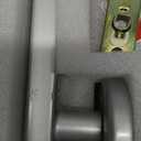 IRONZON Fingerprint Door Lock Door Knob with Keypad Keyless Entry Door Lock with Handle for Home Hotel Office Apartment Bedroom Silver