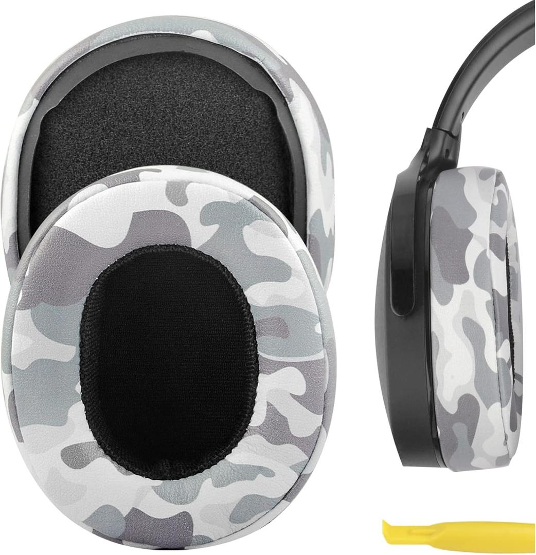 Geekria Replacement Ear Pads for Skullcandy Crusher Wireless/Crusher EVO/Crusher ANC, Hesh3/ HeshEVO/HeshANC, Venue ANC Headphones, Repair Parts with Video Guide (Camo)