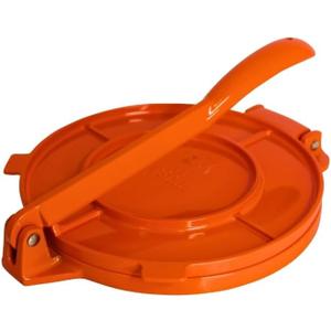 Infuse Aluminum Tortilla Press 8-Inch, Orange