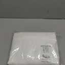 NICETOWN White Linen Sheer Curtains and Drapes 84 inches Long, Rod Pocket & Back Tab semitransparent with Light Through Vertical Window Treatments for Sliding Glass Door & Living Room, 52"W, Set of 2