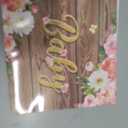 Pajean 50 Pcs Floral Diaper Raffle Tickets and Box Set, Watercolor Flowers, Advice and Wishes for The Parents-to-be, Prop for Diaper Raffle Party Baby Shower Decor New Parents Winner Gifts(Burlywood)