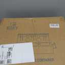 EQEY Glass Coffee Canister Set with Shelf & Spoons - 3 Piece Airtight Seal Coffee Bean Storage Containers & Filter Holder for Kitchen Organization