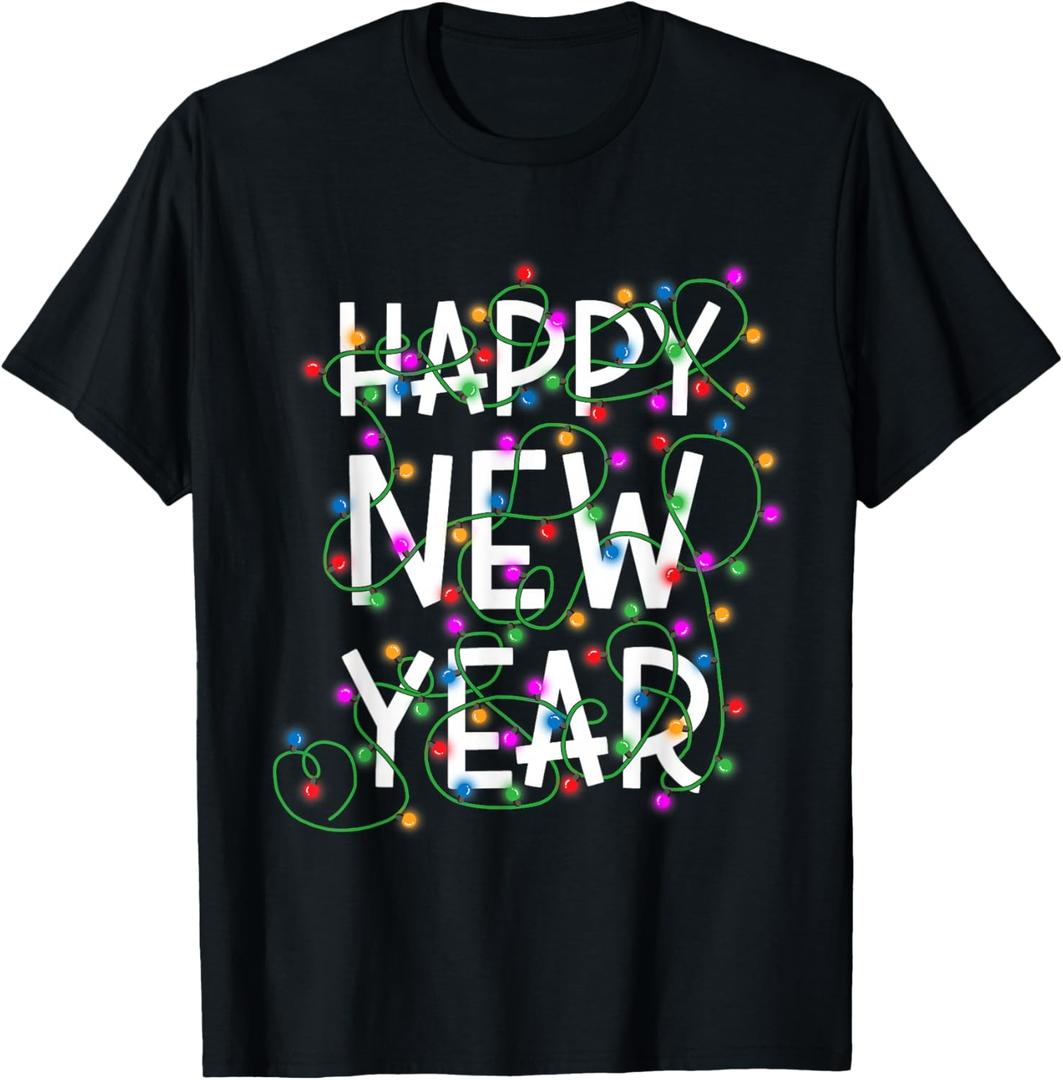 New Year's Eve 2026 Family Happy New Year Happy Christmas T-Shirt 3XL