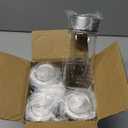 Sursip 12 oz Glass Juice Bottles  4 Pack Wide Mouth Bottles with Stainless Steel Lids  Leakproof, BPA Free, Heat-Resistant Borosilicate Glass for Juicing, Smoothies, Milk, Protein, Beverage Storage