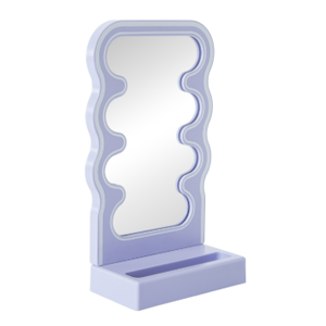 Wavy Phone Stand With Mirror