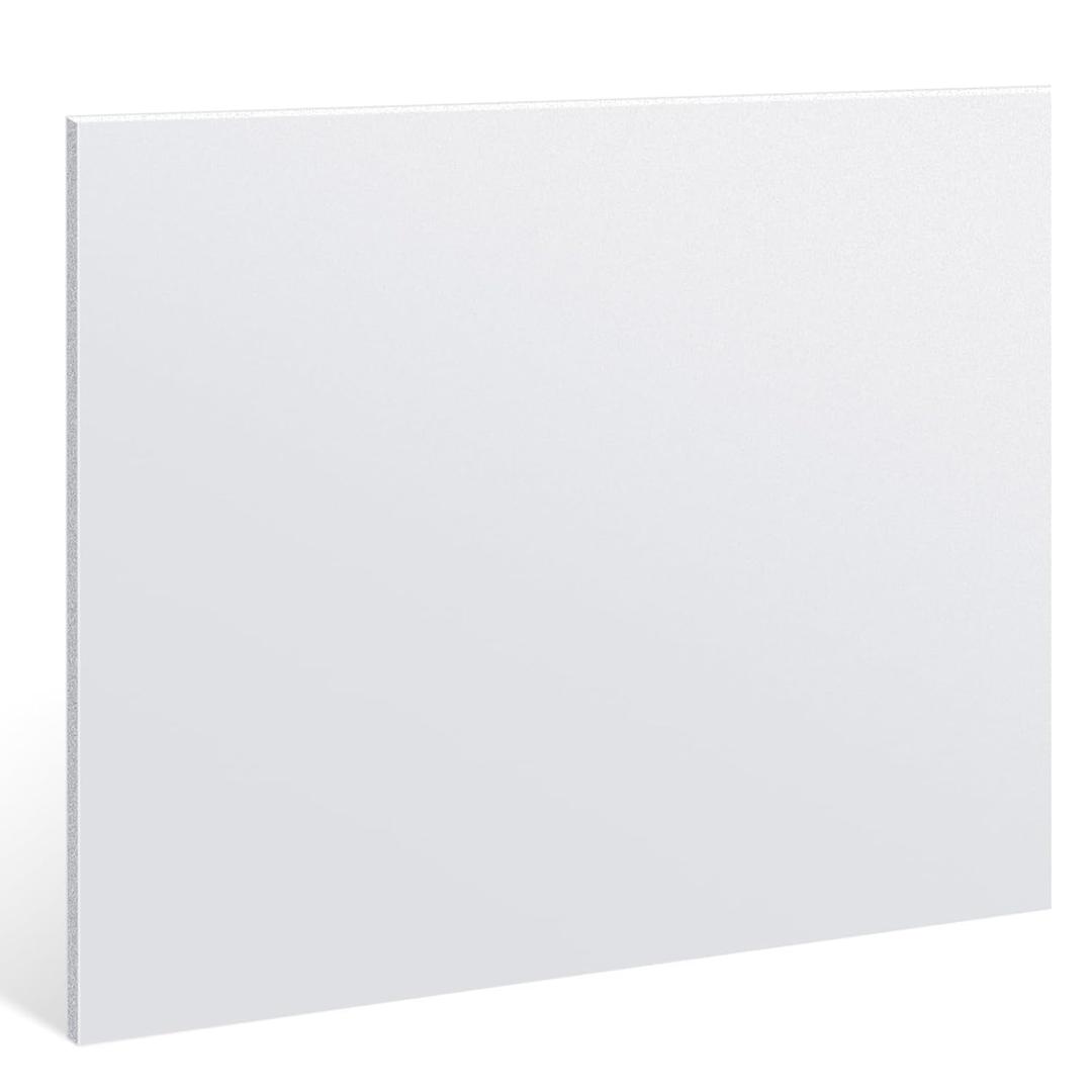 Sasylvia White Hdpe Sheet 1/2" Thick 12 x 24 Inch, Hdpe Plastic Sheet Flexible High Density Polyethylene Board Solid Plastic Block for DIY Projects for Machining Home