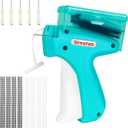Stitch Gun for Clothes With Storage Box, Handheld Stitch Gun Quick Clothing Fixer Micro Sewing Tagging Gun Kit for Clothing One Stitch Sewing Gun Includes Needles Fasteners (Blue