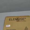 ELEMUSE Queen Size Extra Thick Fusion Goose Down Feather Filled Mattress Topper, Plush Fluffy Double Layer Pillowtop Mattress Pad Cover, Soft Featherbed with 8-21 Inch Deep Pocket