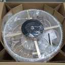 20" Caged Low Profile Ceiling Fan with Light, Flush Mount Boho Ceiling Fan with Light Remote Control, Bladeless 6 Speeds for Bedroom, Nursery, Living Room (Beige)