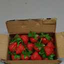 CLESDF Fake Red Strawberries, 40Pcs Artificial Lifelike Fruit Plastic Strawberries for Home Kitchen Party Decor Photography Prop