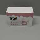 2 Pack Silicone Baby Fruit Feeder with Mini Freezer Tray, Breastmilk Popsicle Molds for Baby Teething Relief, Fresh Food Feeder for Safe Infant Self Feeding, Extra Food Pouches - Pink