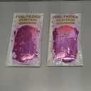 2 Pack Glitter Pink Backdrop, 3.28 FT x 7.05 FT Birthday Party Decorations, Laser Pink Fringe Curtains Foil Streamer Tinsel, Pink Curtains Photo Backdrop Happy Birthday Valentines Day Backdrop