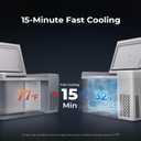 BougeRV 12 Volt Refrigerator 12V Car Fridge 23 Quart Portable Freezer Compressor Cooler 12/24V DC 110~240 Volt AC for Truck Van RV Camper SUV Travel Camping Road Trips Tailgating -7~50