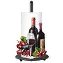 Wine Paper Towel Holder, Wine Decor for Countertop Cute Farmhouse Home Table, Housewarming Birthday Gifts