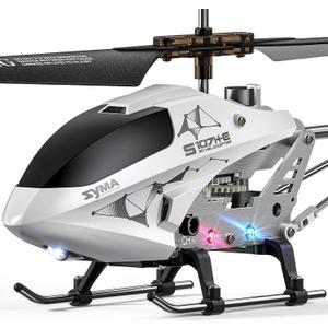 SYMA RC Helicopter, Remote Control Helicopter Airplanes with Altitude Hold, 3.5 Channel, Gyro Stabilizer, Birthday Gift Toys for 4 5 6 7 8 9 10 11 12 Years Old Boys Girls (White)