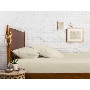 Ashton Sheets Premium 1000-Thread-Count Egyptian Cotton Full Fitted Sheet - Deep Pocket Full Size Fitted Sheet Only, Easy Snug Fit, Soft Sateen Weave Bottom Sheet, Fits Upto 18" Deep Mattress - Sand