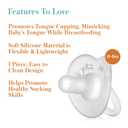 Evenflo Feeding Balance Plus Stage 1 Cylindrical Baby, Newborn and Infant Pacifier - Developed with Pediatric Feeding Specialists - 0 to 6 Months - Clear - (Pack of 6)