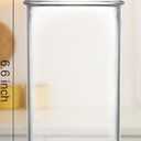 CARBLIN Wide Mouth Mason Jars 24 oz, 5 Pack 720ml Glass Canning Jars with Airtight Lids, Large Storage Jars with Labels Brush, Clear Mason Jars for Canning, Fermenting, Pickling, DIY Projects