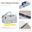 Cat, Dog Carrier for Pets up to 20 lbs, Soft-Sided Collapsible Pet Carrier with Upgraded Sturdy Base, Roll-up Curtain and 2 Storage Bags, Cat Bag for Medium Cats and Small Dogs