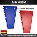 ALOANES 78-Slot Metal Wrench Organizer, Heavy Duty Wrench Organizer Tray for Tool Box, Professioanl Fit SAE & Metric Wrench Storage, 6 Pack Wrench Holders(3 Colors)