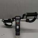 Pedal Exerciser Desk Exercise Bike Leg and Arm Exercise Bike with LCD Monitor Foldable and Porable (Black/ Grey)