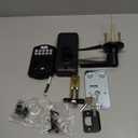 Veise Keypad Door Lock with Handle, Keyless Entry for Front Door & Bedroom, Electronic Lock with Code, Auto-Locking, Easy Installation, Passage Mode, Matte Black