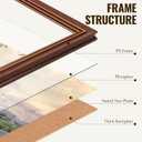 GULETHUN 20x24 Frame, Ornate Embossed Brown Poster Frames, 20x24in