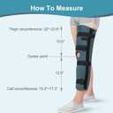 Knee Immobilizer Leg Brace Stabilizer for Post Surgery Recovery,Knee Fractures,Instability, ACL,MCL,Meniscus Tear,Arthritis,Displacement Recovery,23.5" Length Universal