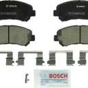 BOSCH BC1338 QuietCast Premium Ceramic Disc Brake Pad Set - Compatible with Select Nissan Maxima, Rogue, Rogue Select, Sentra; Suzuki Kizashi; FRONT