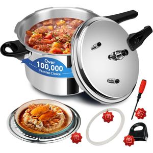 12.68 qt+ Pressure Cooker, olla de Presion,All Stovetops Induction Compatible Thickened Pressure Cooker With Spring ollas de presin para cocinar 12.68 qt
