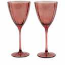 Tabletops Gallery 2 Piece 11.5 Ounce Wave Wine Glass Set – Bordeaux
