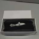 BABUDOG Women's Mesh Flats Shoes Breathable Slip on Shoes Casual Black and White Flats Comfortable Walking Shoes (9.5)