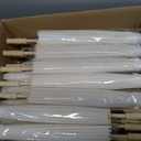 23.6 Inch White Paper Umbrellas, Chinese Japanese Oiled Paper Parasols, White Parasols Umbrellas Bulk for DIY Painting Craft, Wedding, Bridal Party, Ceiling Decoration