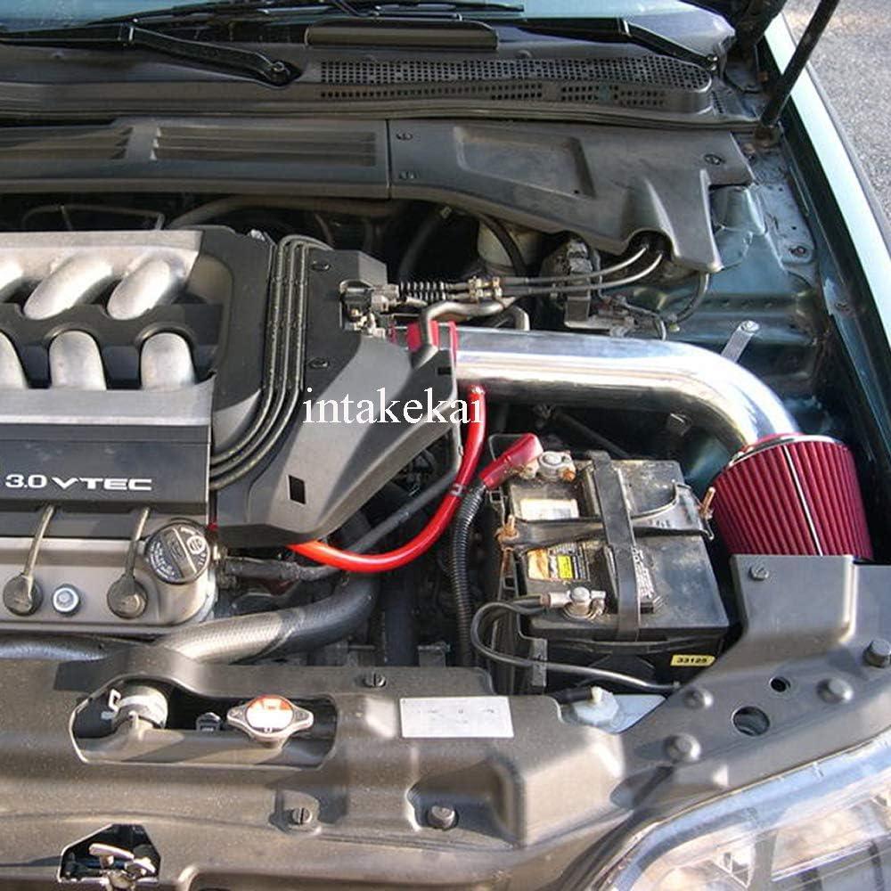 INTAKEKAI Performance Air Intake (Compatible with 1995-1997 HONDA ACCORD 2.7L / 1998-2002 HONDA ACCORD 3.0L / 1999-2003 ACURA TL 3.2L / 2001-2003 ACURA CL 3.2L V6 models) (RED)