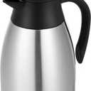 34 Oz Thermal Coffee Carafe, Stainless Steel Insulated Vacuum coffee crafts to keep coffee hot, 1 Liter Tea Water Coffee and Beverage Dispenser (Silver)
