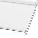 ChrisDowa 100% Blackout Roller Shade, Window Blind with Thermal Insulated, UV Protection Fabric. Total Blackout Roller Blind for Office and Home. Easy to Install.White 45" W x 72" H