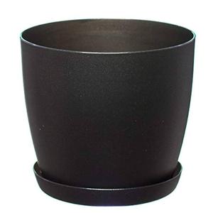 Classic Egg 8 In Planter Black