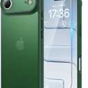 2 x TAURI for iPhone Air Case, with Screen Protector, Matte Green