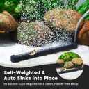 hygger Weighted Nano Mist Bubble Wall Bar, 35.4" Self-Sinking ABS Air Stone Strip with Gentle Oxygen Diffuser for Freshwater & Marine Aquarium, Hydroponics