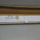 Cordless Vinyl Mini L Blinds 37" W x 72" H, 1" Slat White Horizontal Windows L Blind for Door, Shades, Camper, Light Filtering, Interiors, Arrive 1/2 Inch Narrower Indoor