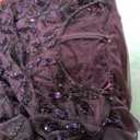 Adrianna Papell Womens Floral Beaded Godet Gown, Night Plum, Size 14