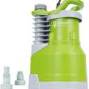 Green Expert 1HP Submersible Sump Pump 4500GPH High Flow 25-Foot Power Cord for Fast Water Removal Ideal for Basement Sink Pools Hot Tub Flooded Areas Ponds Portable Utility Pump Quick Drain System