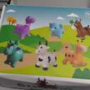 Cessfle 40 Pieces Magnetic Farm Animals Toys Play Set, 3D Printed Animals Gifts for 3-5 5-8 Year Old Kids