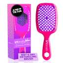 FHI Heat UNbrush Detangling Brush for Pain-Free Brushing on All Wet or Dry Hair Types  Durable DuoFlex Anti-Static Bristles, Lightweight Handle, Vented Hair Brush (1 Count (Pack of 1), Pink Burst)