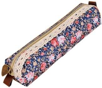 HABUAETY Small Pencil Pouch Floral Pen Bag Women Flower Office Stationery Mini Makeup Cosmetic Bags