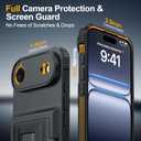 for iPhone Air Case Wallet with Card Holder (4-5Cards) +1 Privacy Screen Protector,[RFID Blocking][Kickstand][Military Drop Protection] Full Camera Protection Wallet Case for iPhone 17 Air