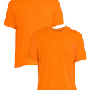 Athletic Works Mens Polymesh T-Shirt , 2-Pack, Orange(Medium)