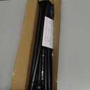SMODBRODRE 2 Pack Curtain Rods for Window 32 and 48, Black 5/8 inch Splicing Single Window Curtain Rod Set with Brackets